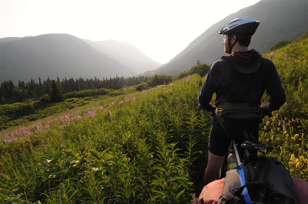 Bliss. Late afternoon light on the descent down from Resurrection Pass. 