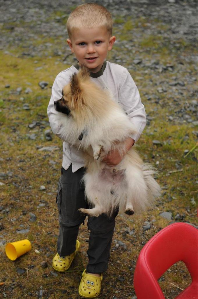 Little Eli and Handbag Peanut. 