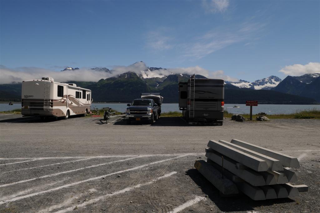 With views like this, why bother getting out of your RV?!