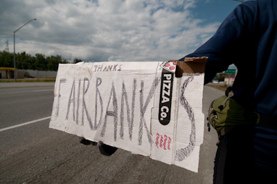 One hour later, we were speeding to Fairbanks. 