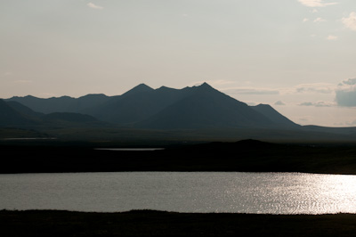 Bodies of water glinted in the late afternoon sun. 