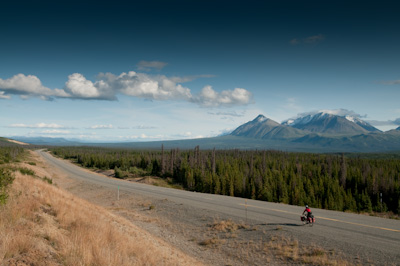 After a short climb, a fast descent fed us past Mt Decoeli. 