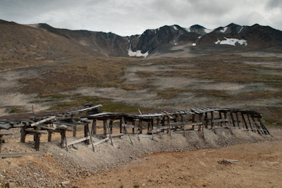 A few remnants to still strewn around, lonely amongst the treeless tundra. 