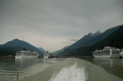 Perhaps we'd got it all wrong... Perhaps these floating buildings were the way to travel...