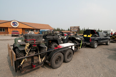 With caribou season coming up, hunters were in town. 