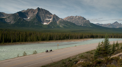 The Icefields Parkway - the rotund man at the tourist information centre said it was the best journey in the universe. Period. 