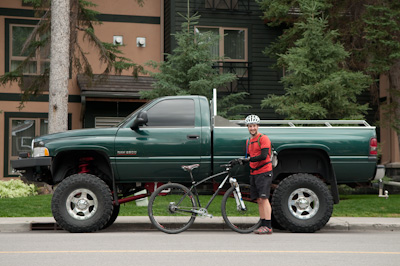 Scott, his Hunter, and not his truck. Scott's a ceramic artist. His style isn't dainty though; his place is full of beautiful, chunky cups and bowls. I though he had a hint of Edward Norton to him. 