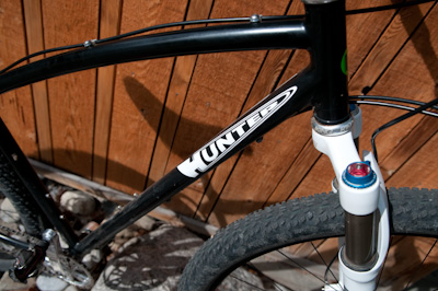 Bike Nerd Alert: custom Rick hunter with hand bent top tube. 