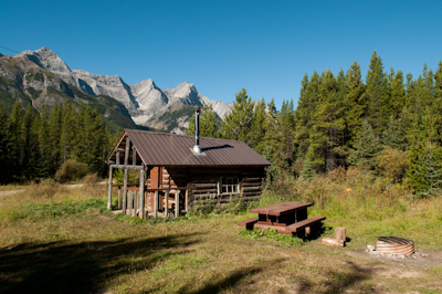 This little cabin was unlocked, and free for passing hikers and hunters. 