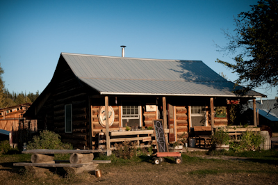 The Northern Lights Saloon. Outside its sporadic opening hours, the piano could be heard pounding away. The food there was quite delicious. 