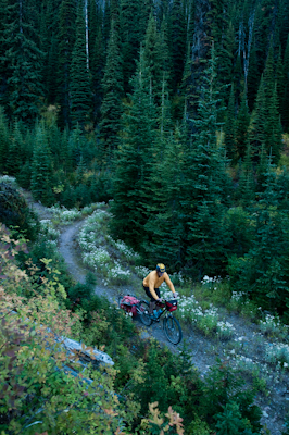 Reward for our toils came in the form of a massive singletrack descent down to Seeley Lake. 