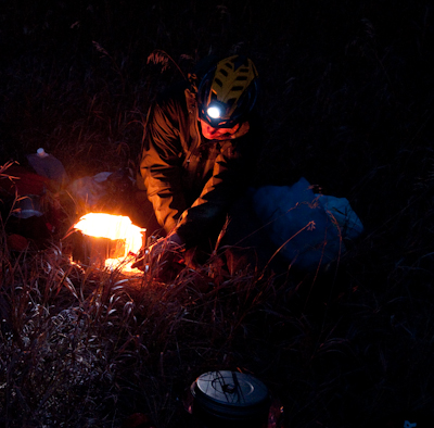 Nothing beats a night of camping after a great day's riding. Unless it's below freezing...