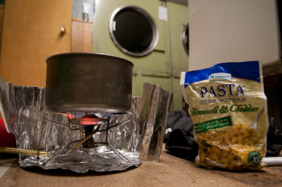 Cooking up a feast of a dinner. I sure know how to treat myself. 