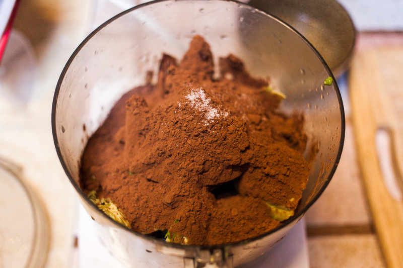 Pile on the cocoa powder.