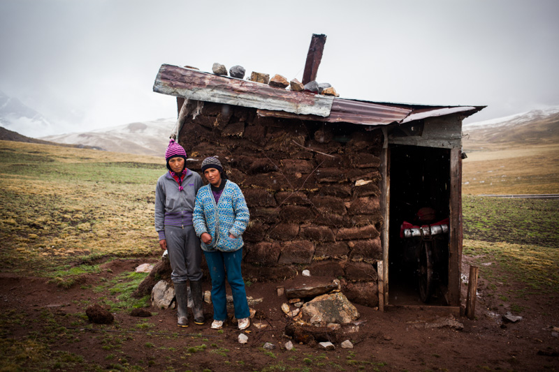 4600m. This tin shack, owned by two shepherd girls, was our 5* accommodation for the night.